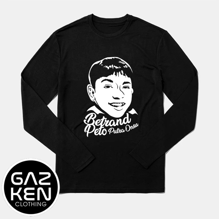 Kaos Cewek BXB Betrand Peto Putra Onsu Siluet Onyo Bento X Bensu Fans Penggemar Lengan Panjang