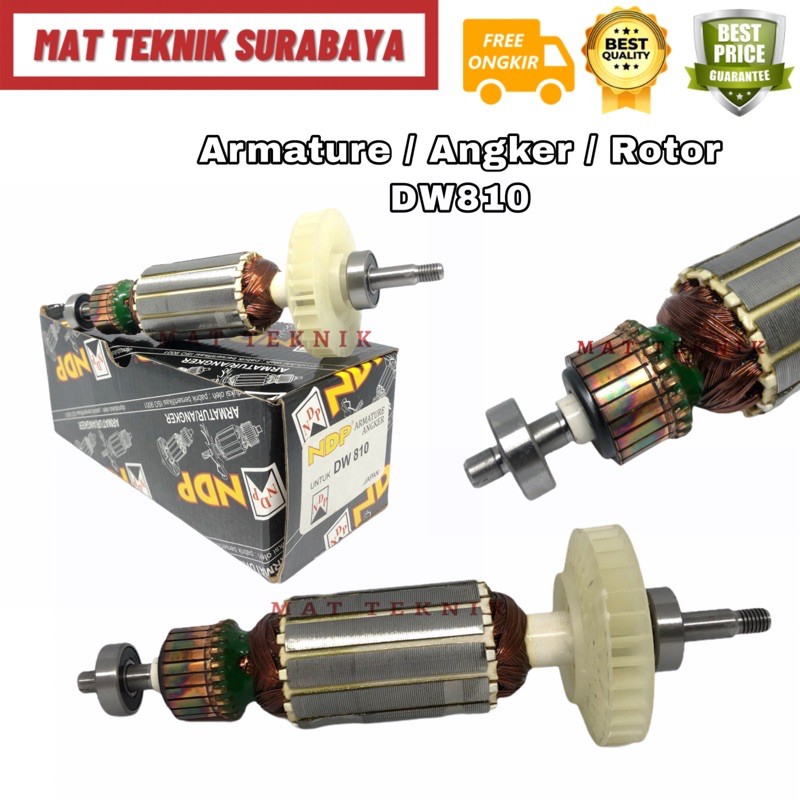 Armature / Angker / Rotor NDP Mesin Gerinda Gurinda Grinder DW810 DW 810 DeWalt