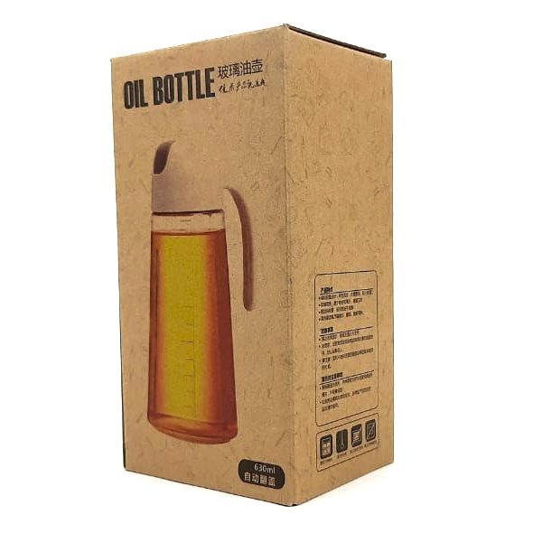 UTL024H Botol Minyak/Botol Kecap Kaca 630ml