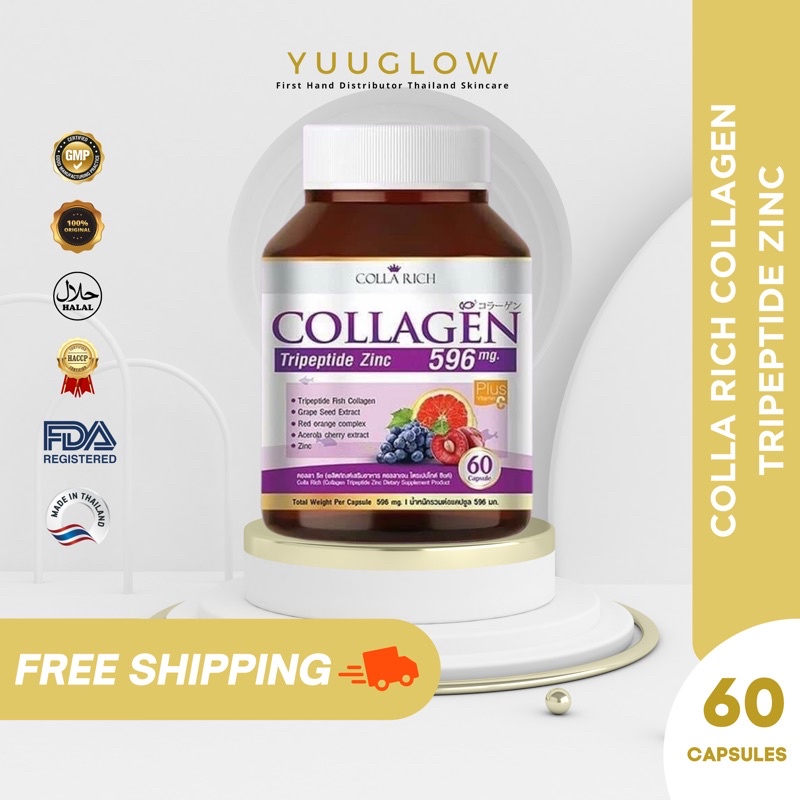 COLLA RICH COLLAGEN TRIPEPTIDE ZINC ORIGINAL HALAL