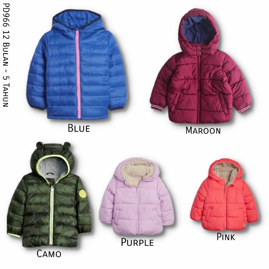 Harga PD966 GAP Jacket Jaket Anak Puffer Cowok Cewek Polos