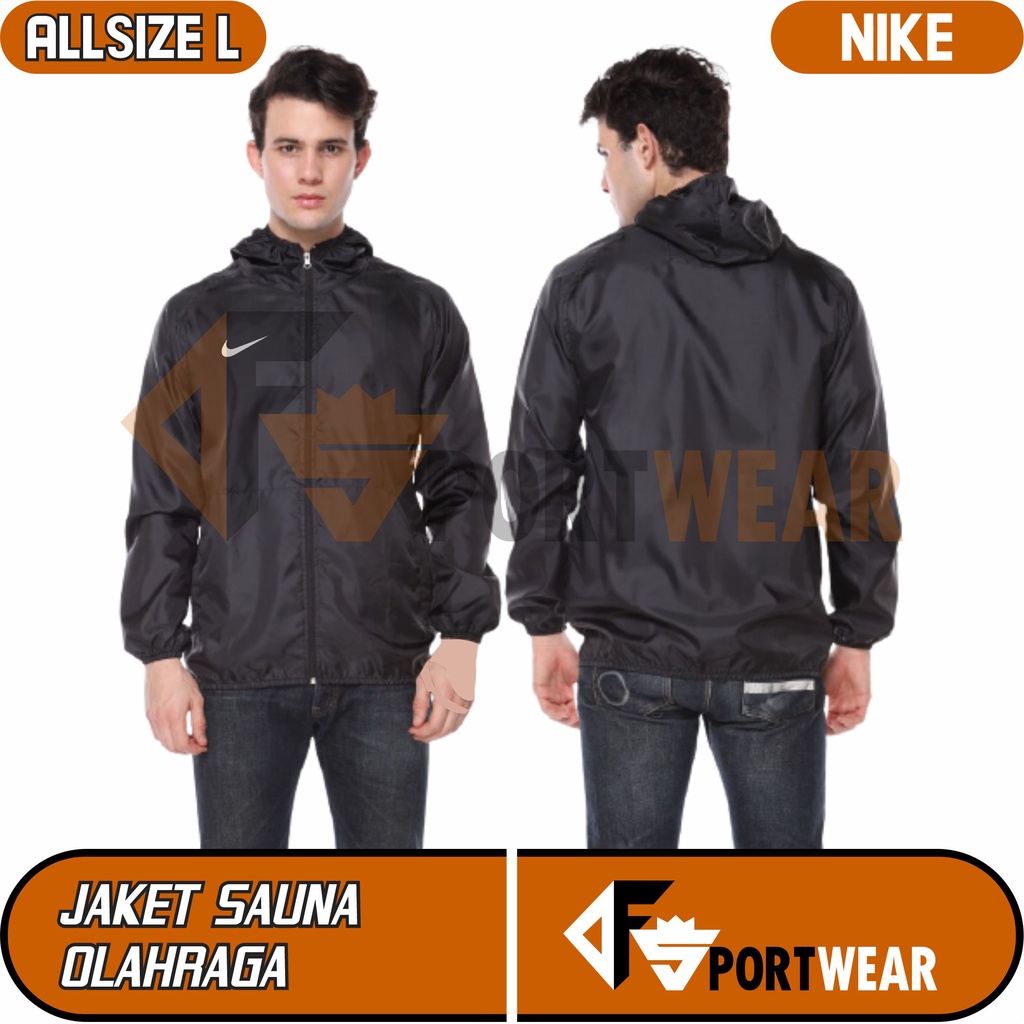 Jaket Sauna Suit Jaket Parasut Olahraga,Jogging, Lari, Bersepeda, Gym Fitnes, Senam Olahraga kardio Jaket Pembakar Lemak