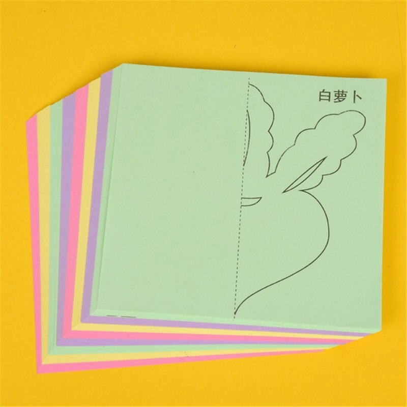 Kertas Potong Origami Warna Warni DIY Colorful Paper Cutting 96 pcs