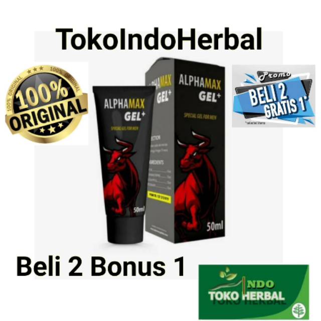 ALPHAMAX GEL Stamina Pria Original Berkualitas BPOM .