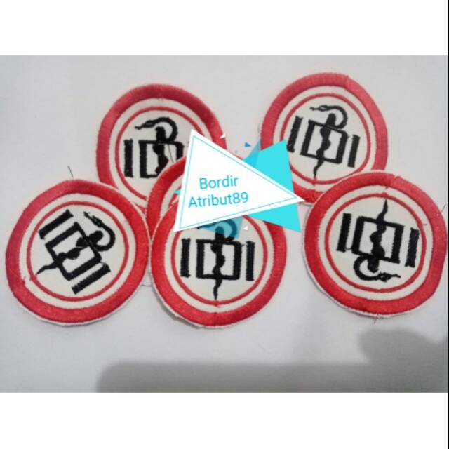 Logo IDI bordir ready stok