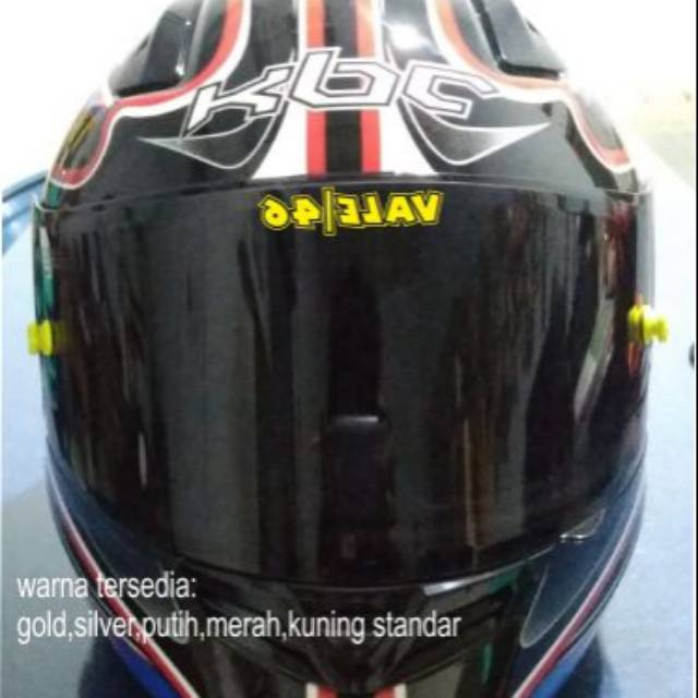 Sticker cutting visor atas helm helmet vale 46 sticker vr46