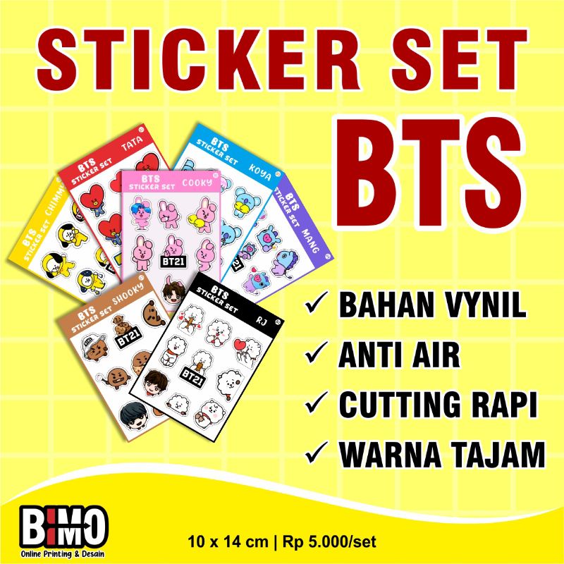 

BTS STICKER PACK CUTTING STIKER SET BTS
