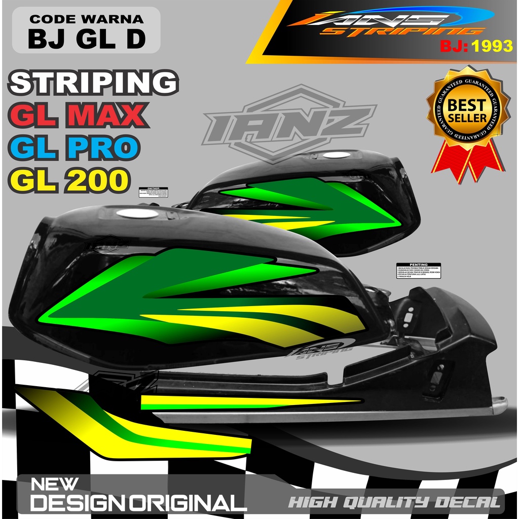 STRIPING STANDART GL MAX GL PRO / STRIPING VARIASI HONDA GL TERBARU / STRIPING VARIASI GL MAX / STIKER MOTOR