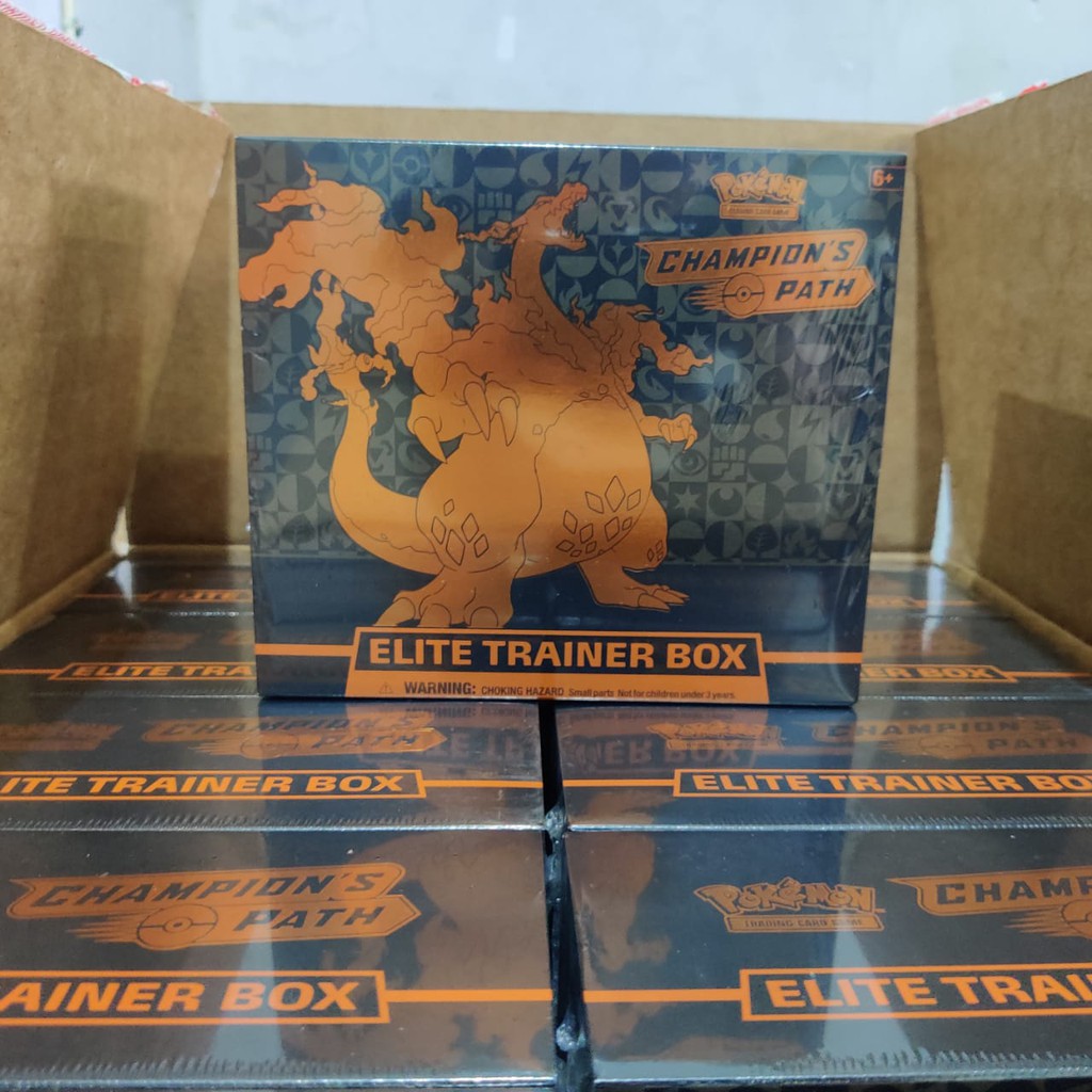 Champion's Path Elite Trainer Box - Champion Path ETB Pokemon Original - Charizard