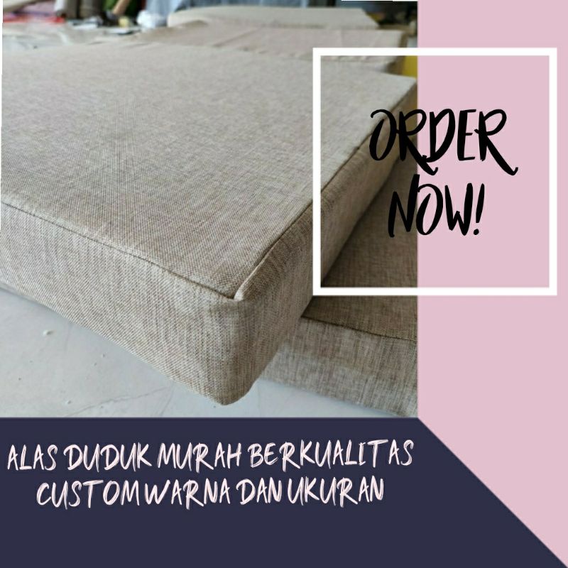 ALAS DUDUK REQUEST TEBAL 10CM NON TALI KAIN LINEN / KAGAWA NON OSCAR