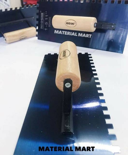 Roskam Gigi Besi Bergerigi Gagang kayu Hioshi Original (PREMIUM) Material mart