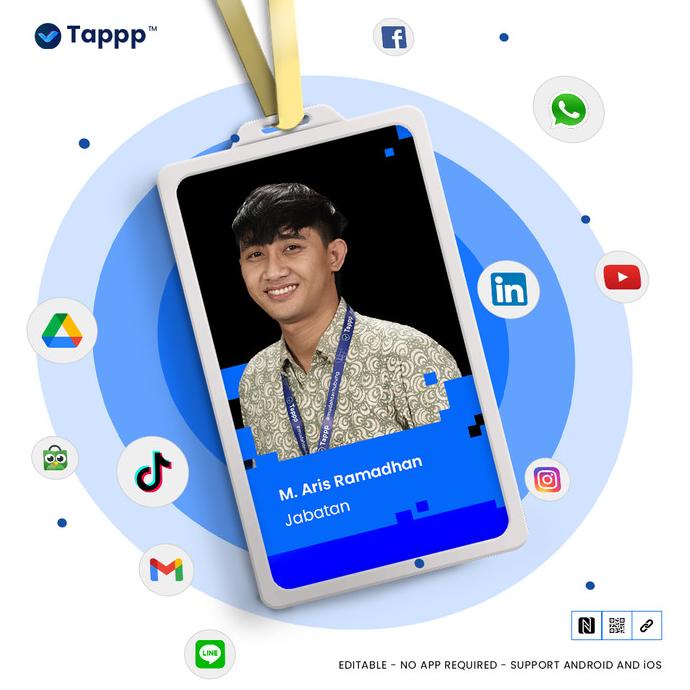

Tappp NFC ID Card | Costum Smart ID Card Perusahaan | Support RF ID