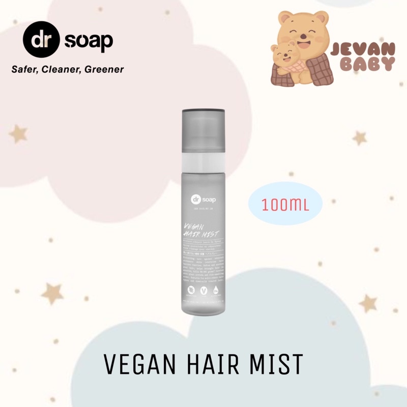 Dr Soap Vegan Hair Mist 100ml / Spray Rambut