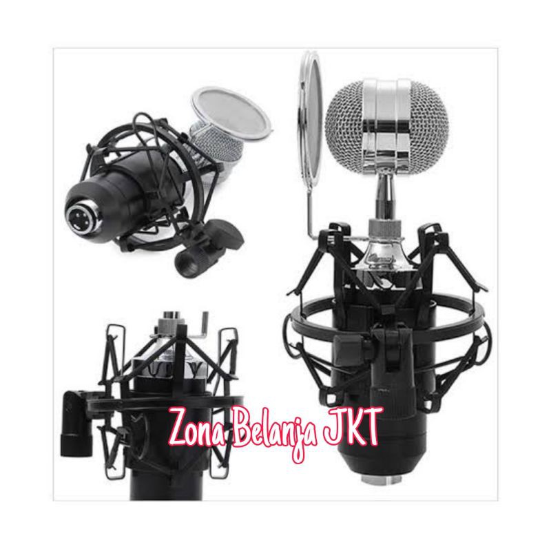 MIKROFON MIC KONDENSER BM8000 BM 8000 RECORDING PODCAST MICROPHONE REKAMAN HP LAPTOP PC