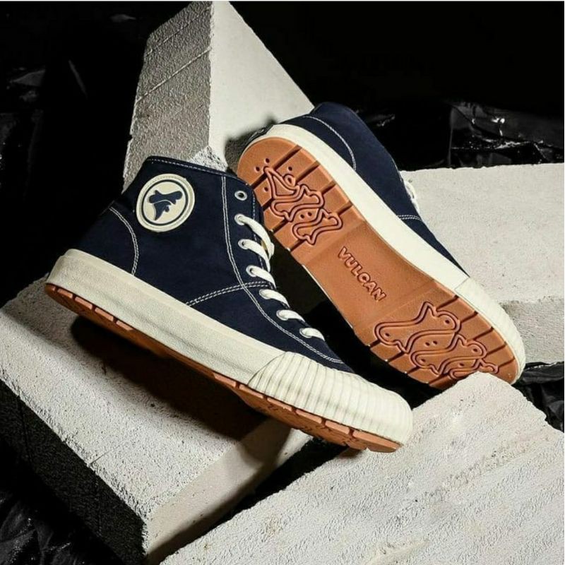 Brodo Vulcan Hi Navy / Olive Gum