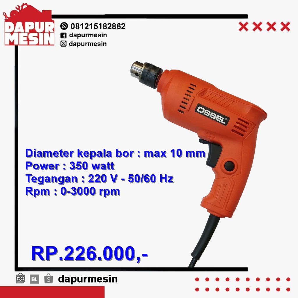 BOR 10MM BT 60 OSSEL