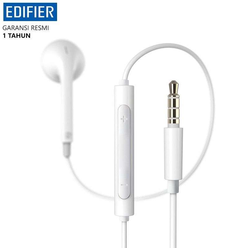 Earphone Edifier P180 Plus White-Earbuds with Remote and Mic