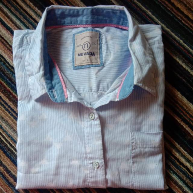 Kemeja motif panjang nevada original wanita preloved