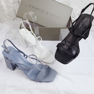 CNK C K Strappy  Chunky Heel Sandals  Shopee Indonesia