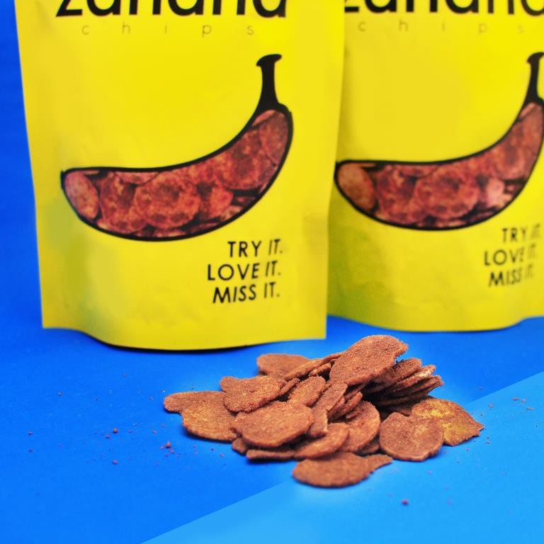 Keripik Pisang - Zanana Chips / Kripik Pisang Coklat Chips 80g - Bumbu Tebal