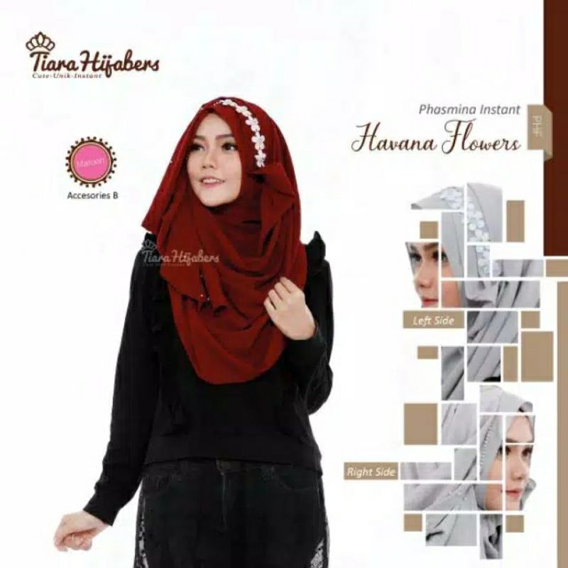 Preloved tiara hijabers phf maroon
