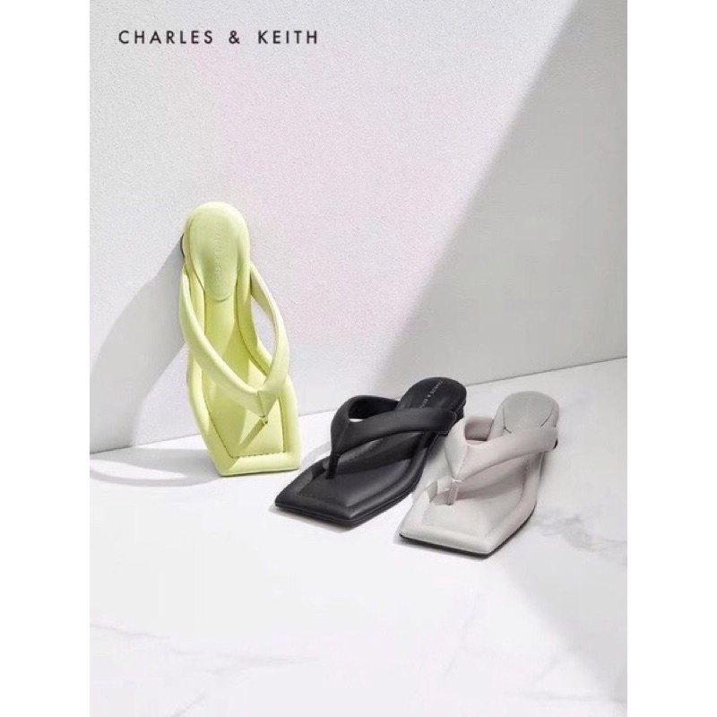 Sandal Jepit Charles and Keith Heel CK-241 Sandal Heels CK Wanita