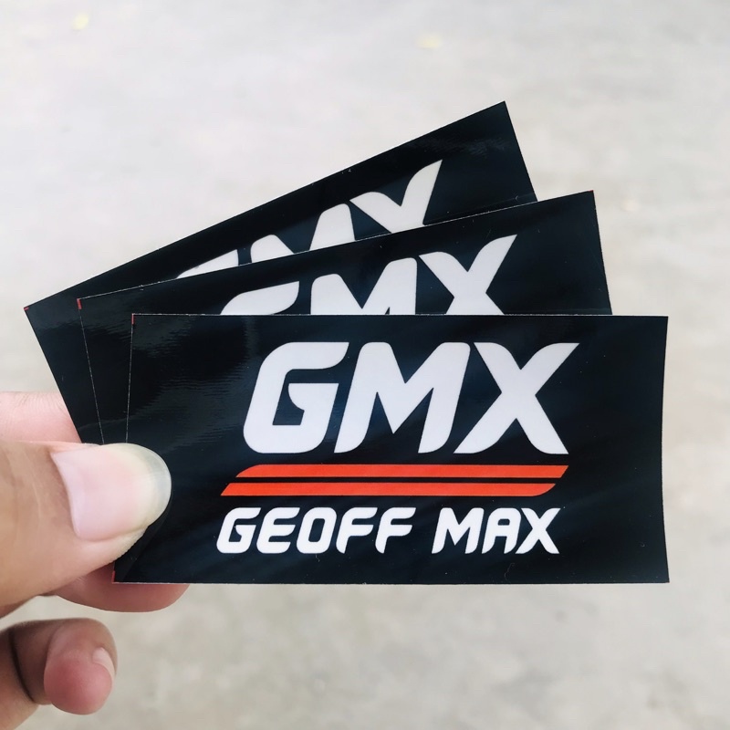 Stiker Distro Brand Clothing - GMX Geoff Max