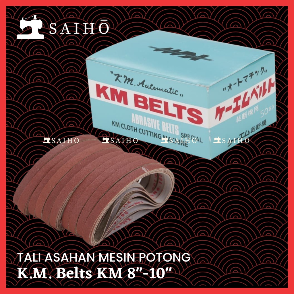 [KM Belts] Abrasive Belts - KM Belts - Asahan untuk Mesin Potong Bahan