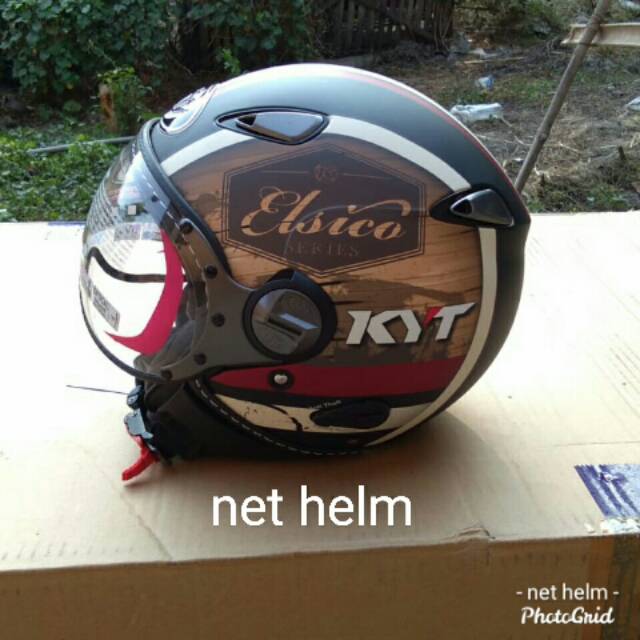 HELM KYT ELSICO# 4 BROWN DOF ORIGINAL KYT ELSICO