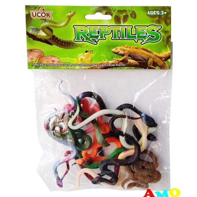 

14.84Ftgrdujh- Mainan Figure Karet Ular Snake Reptiles 2C284 - Animal Ular -Toko-Boneka.