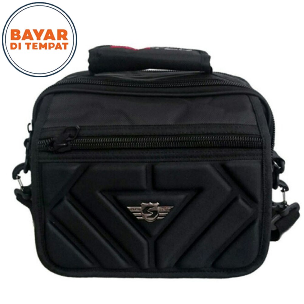 Messenger Tas Kerja Tas Pria Selempang Tas Embos Tas Selempang Embos S-3325 Original - Black