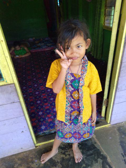 Kebaya Kutubaru Batik Anak