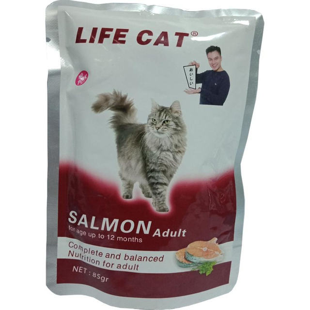 Makanan Kucing Basah Wet Food Life Cat Pouch 85 Gram