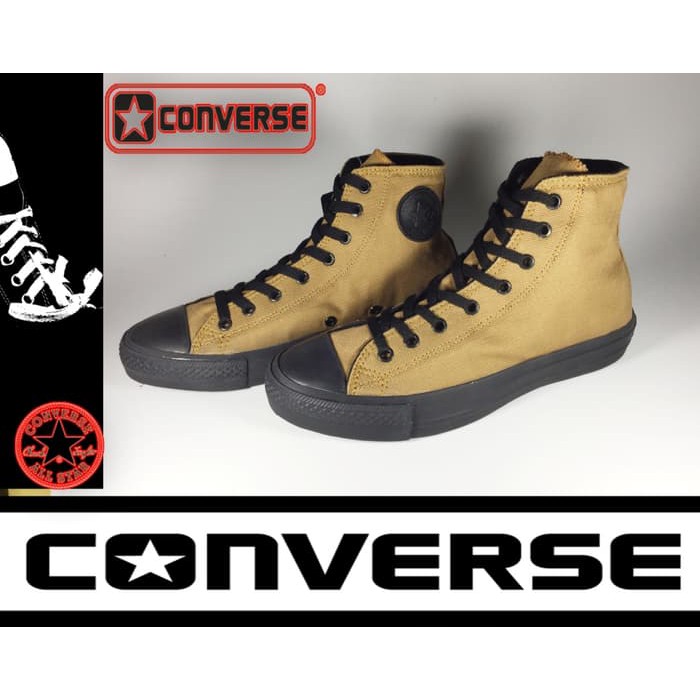 SEPATU CONVERSE ALL STAR HIGH HITAM COKLAT + BOX GRADE ORIGINAL