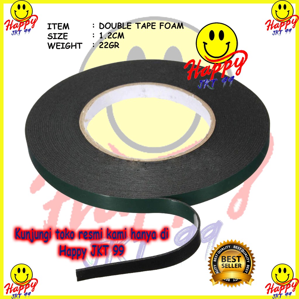 [ HAPPY JKT 99 ] DOUBLE TAPE BUSA FOAM 1.2CM X 5M