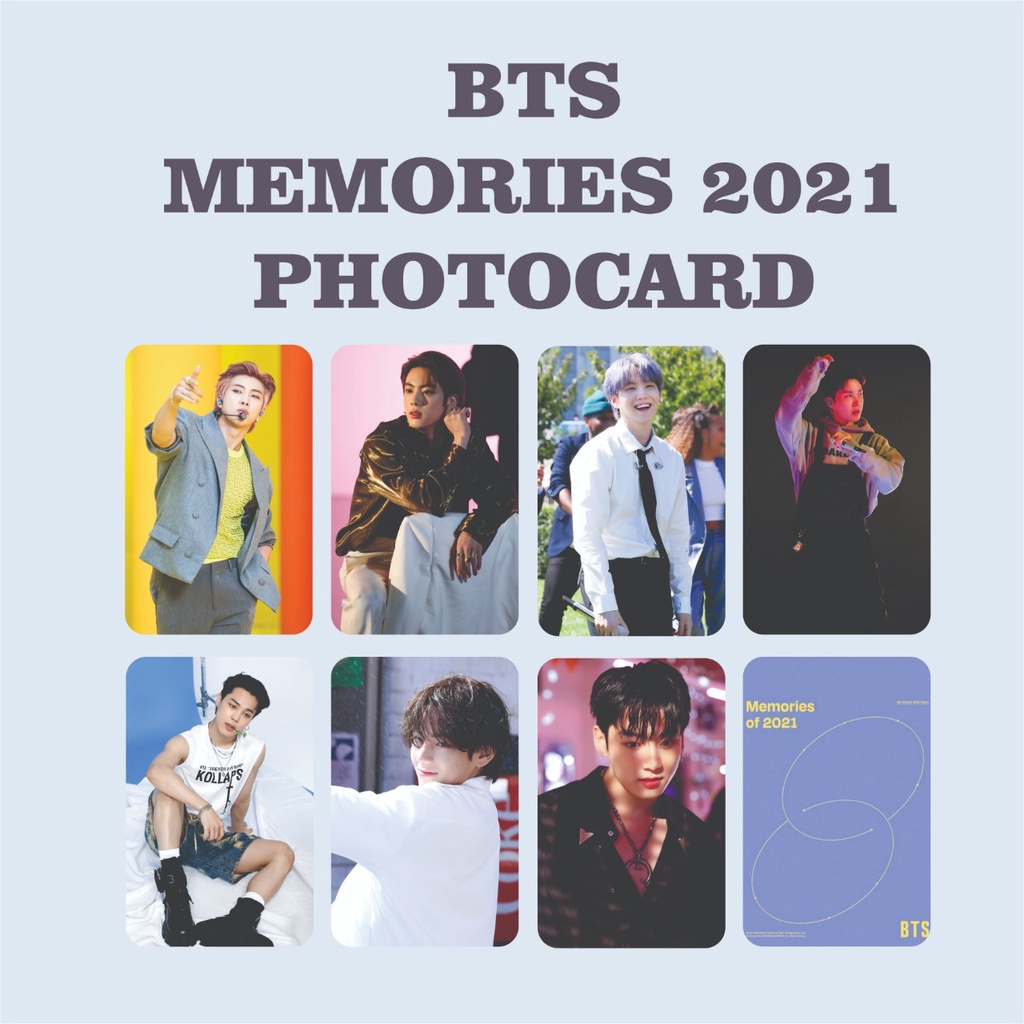 PHOTOCARD BTS MEMORIES 2021