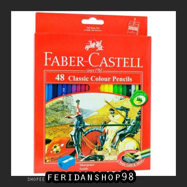 

BT302 PENSIL WARNA FABER BEST CASTELL 48 CLASSIC FREE RAUTAN BY FERIDANSHOP98