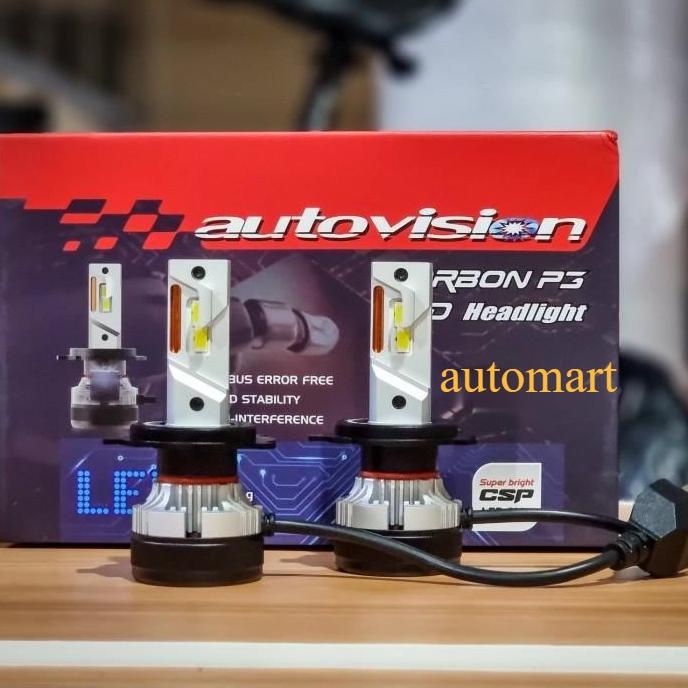 LED Carbon P3 Autovision 58 Watt H4 H7 H11 H16 HB3 HB4 .