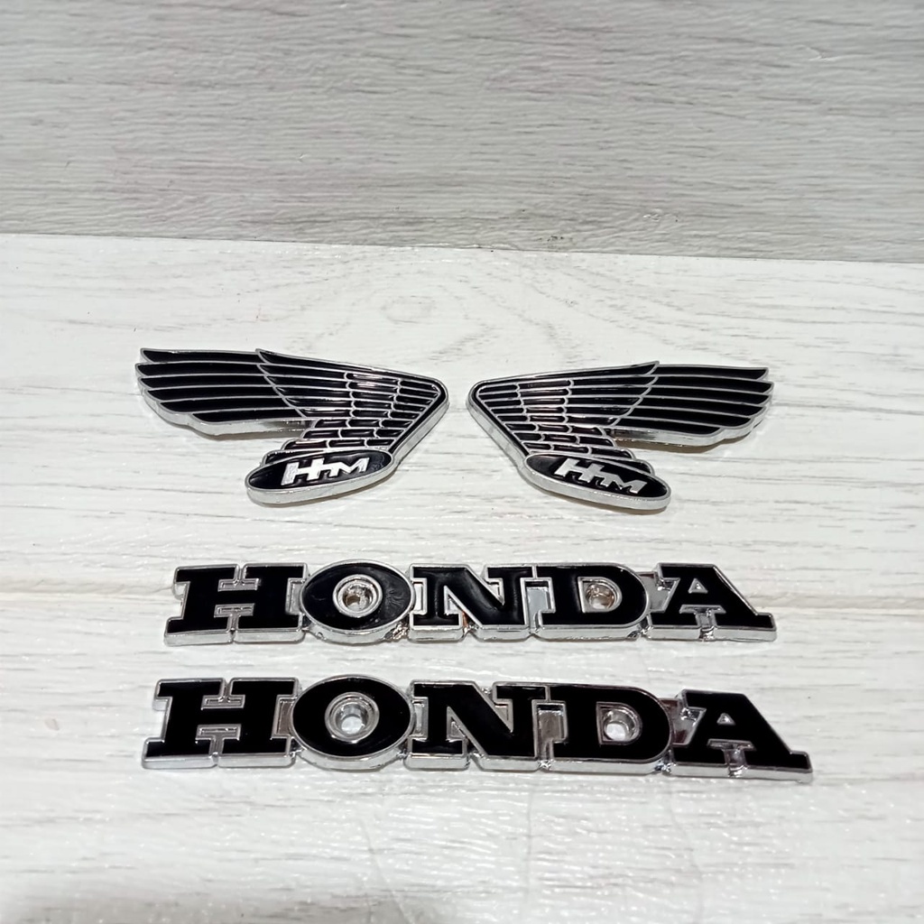 EMBLEM TANGKI HONDA CB100 125 GELATIK LOGO TANGKI CB MODEL SAYAP IMPORT