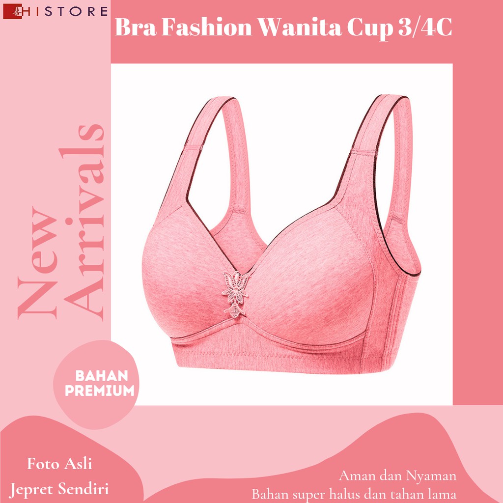 [HI]Bra BH JUMBO CUP 3/4C Fashion Wanita Bra wanita Premium Busa Tipis Tanpa Kawat Sangat Nyaman 108