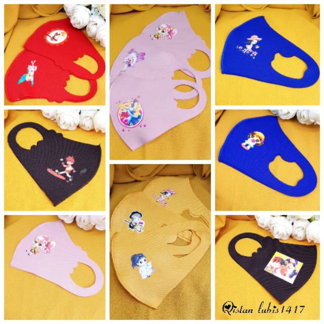 Masker anak logo murah