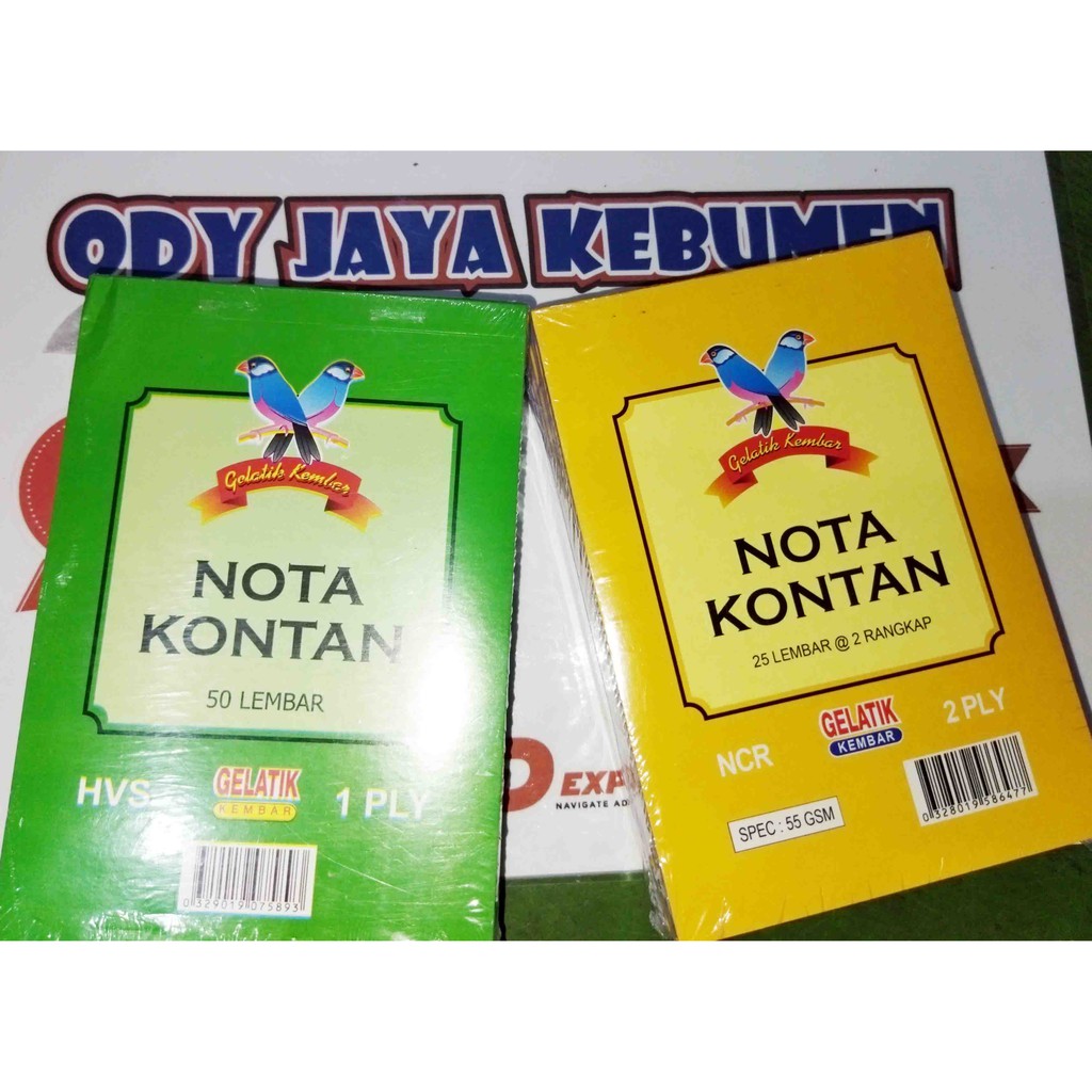 

NOTA KONTAN KECIL 1 PLY 2 Ply Gelatik, Buku Nota