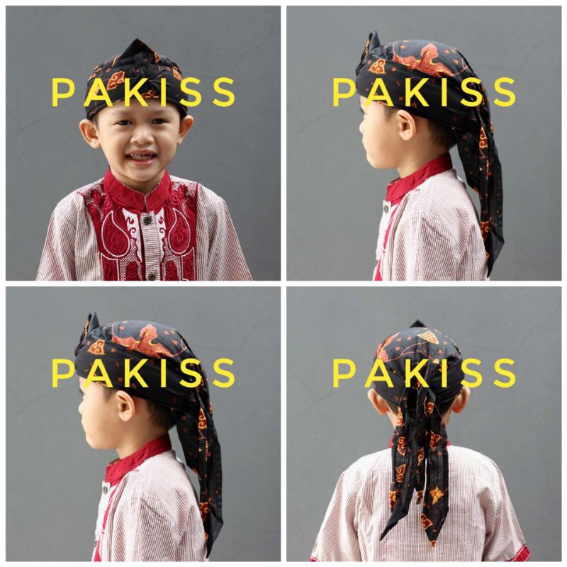Blangkon Anak Motif Batik Cirebonan - Blangkon Anak Motif Batik 14