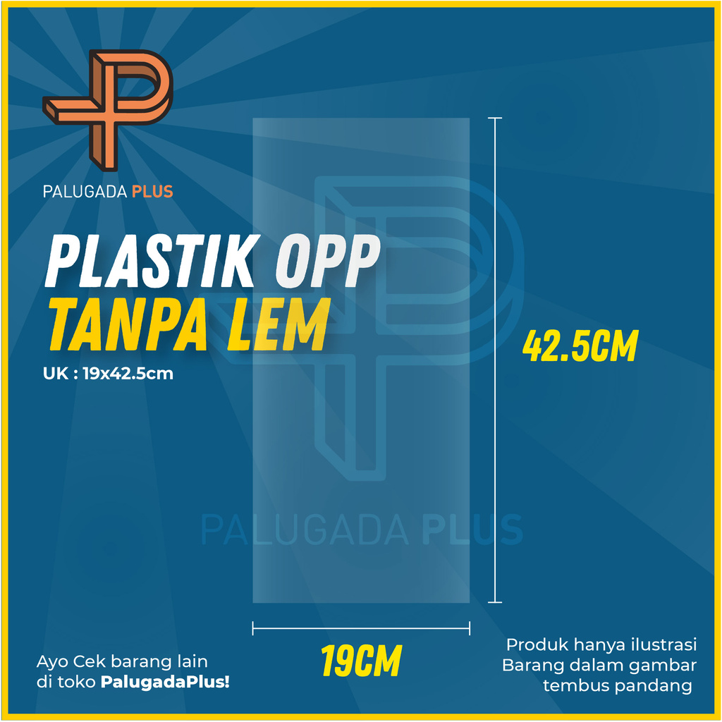 

Plastik OPP Kiloan Ukuran 19x42.5cm (Tanpa Lem)