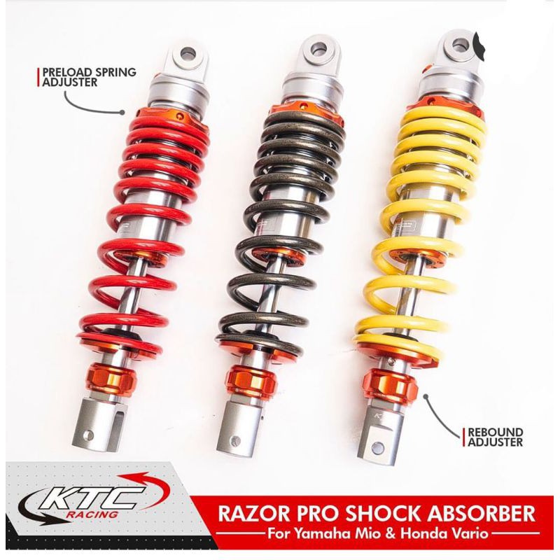 SHOCK BREAKER KTC RACING ORIGINAL MIO XEON LEXI M3 SOUL VARIO 110 BEAT SCOPPY