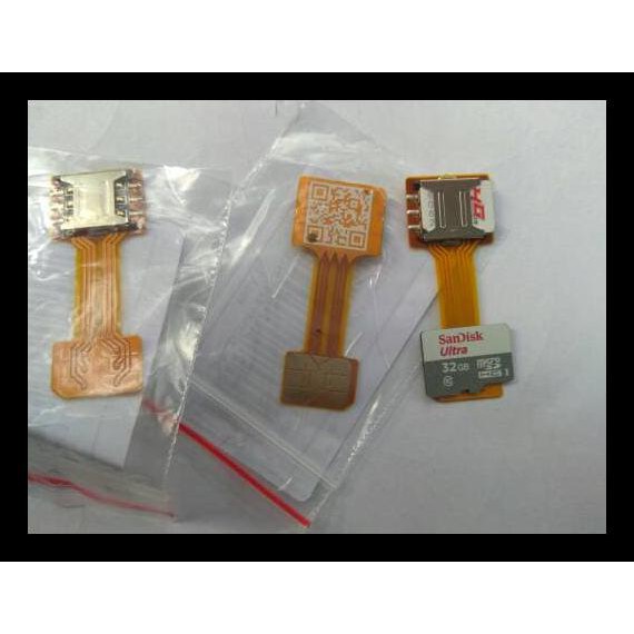 Promo  Dual Nano Sim Converter Extender Hybrid Sd Card Slot Xiaomi Promo Murah :)