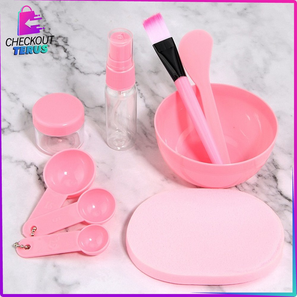 CT K61 Mangkok Masker Set 9 in 1 Kuas Alat Make Up dan Alat Masker Wajah Mangkuk Untuk Masker Perawatan Wajah Mask Tools Set