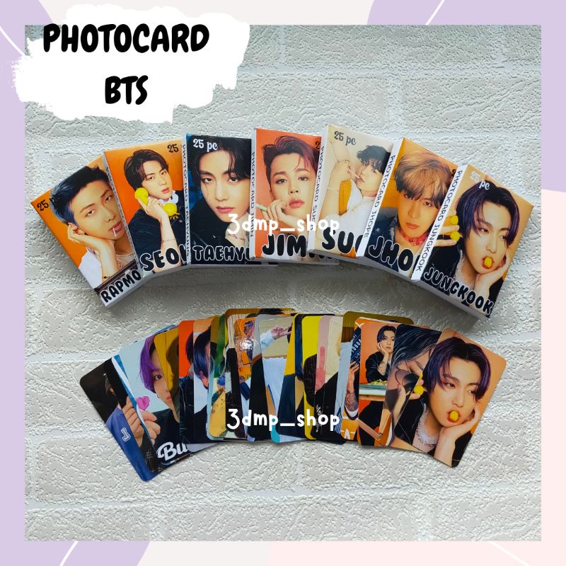 [25 Lembar] Lomocard lomo photo card bts photocard rapmonster taehyung jungkook jimin suga jin jhope