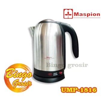 TEKO LISTRIK MASPION KETTLE UMP-1816 - Hitam