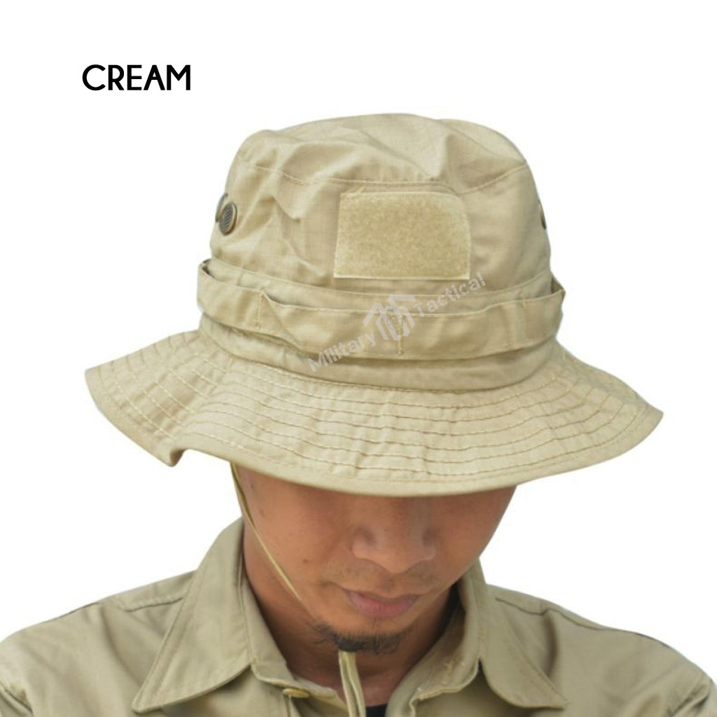 Topi Rimba Army | Topi Jungle Hat Tactical | Topi Gunung Outdoor | Topi Bucket | Topi Adventure | COD